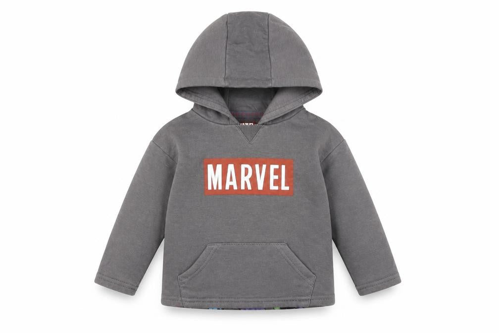 Marvel Unisex Baby Hooded Top Grey 18-24 Months Superhero