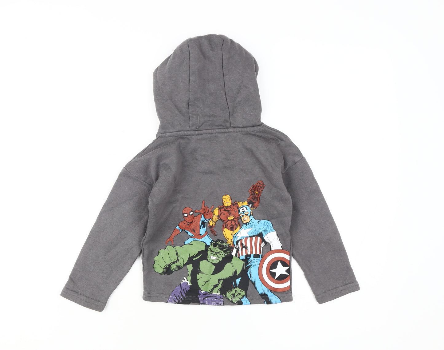 Marvel Unisex Baby Hooded Top Grey 18-24 Months Superhero