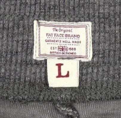 Fat Face Men's Grey Jogger Trousers, L, Casual, Relaxed Fit