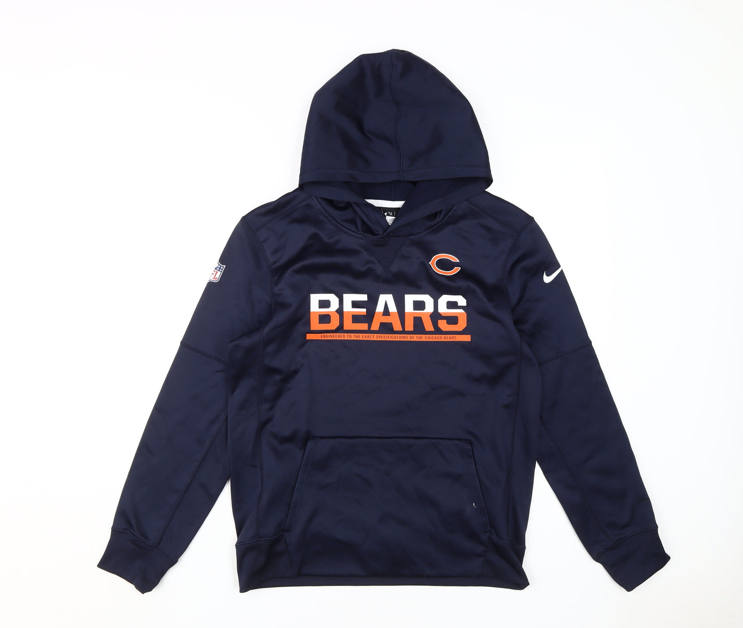 Nike Boys Blue Bears Pullover Hoodie, Size L, Sporty Design