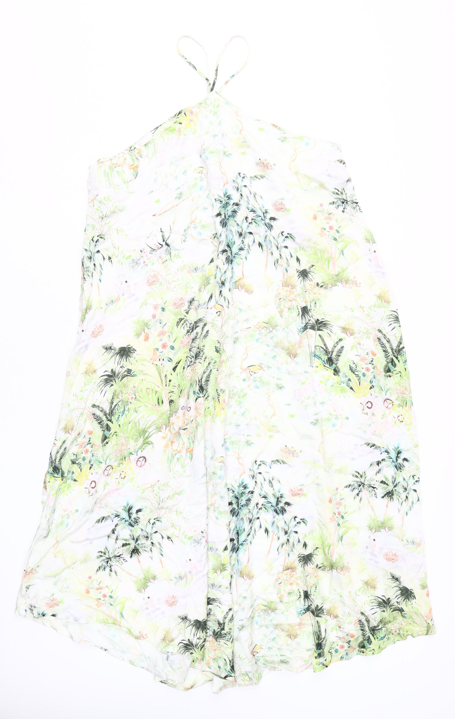 H&M Women's Multicoloured Floral Slip Dress Size 14