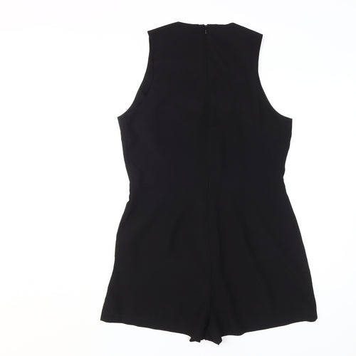rock&rags Women’s Black Beaded Sleeveless Playsuit L