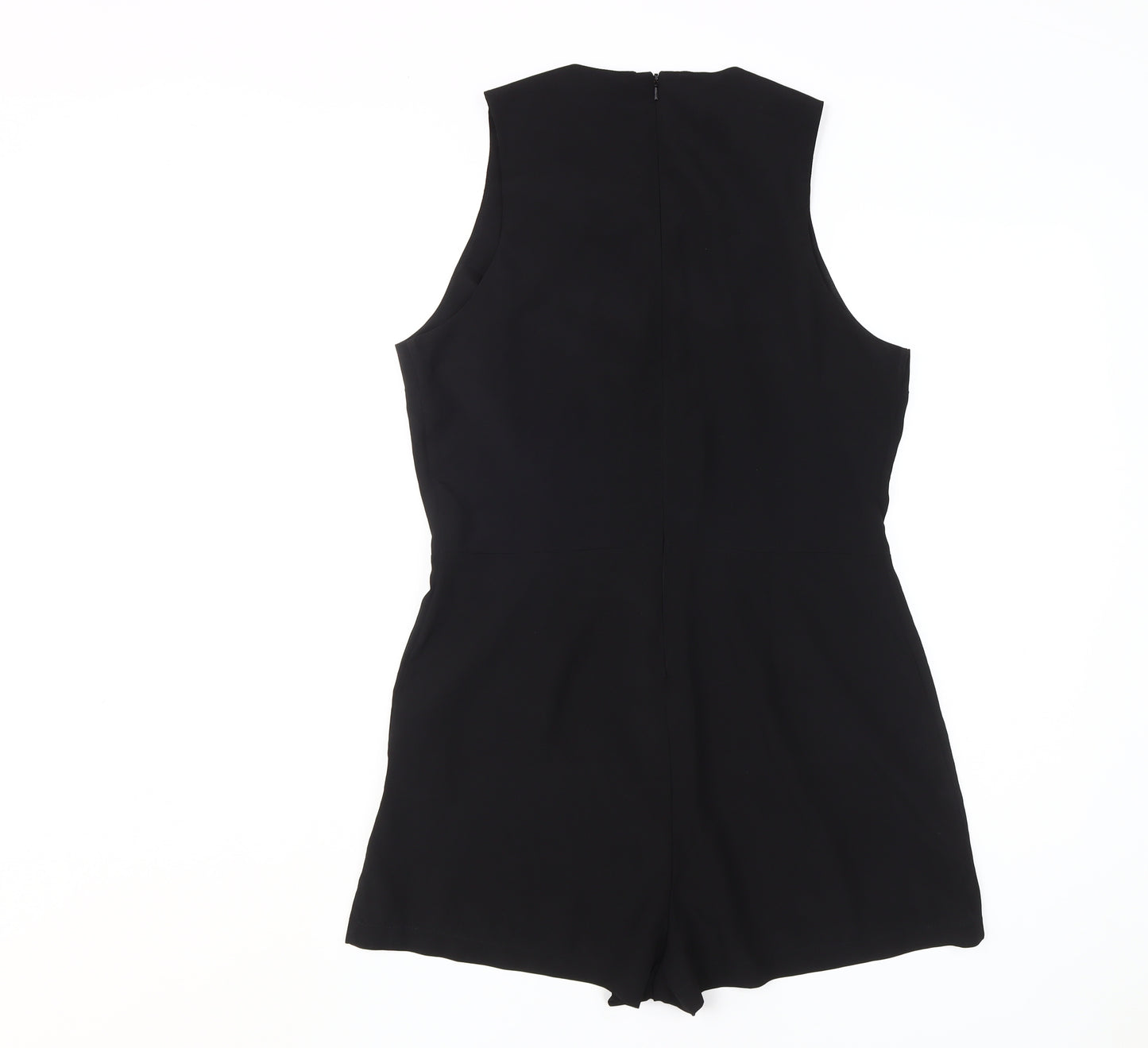 rock&rags Women’s Black Beaded Sleeveless Playsuit L