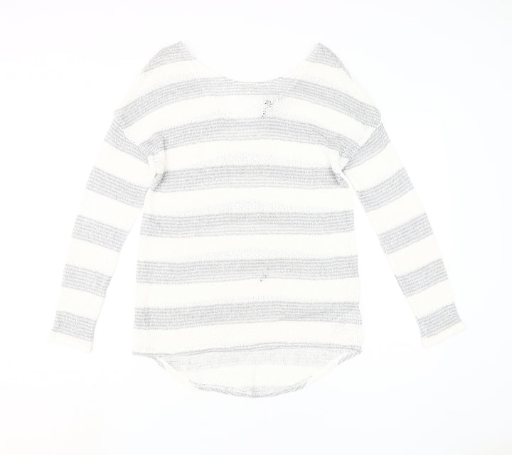 Next Women's Multicoloured Stripe Pullover Jumper Size 10