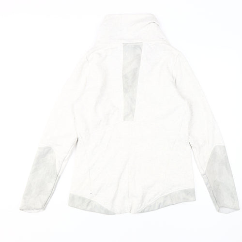 Decathlon Unisex White M Cowl Neck Sweatshirt