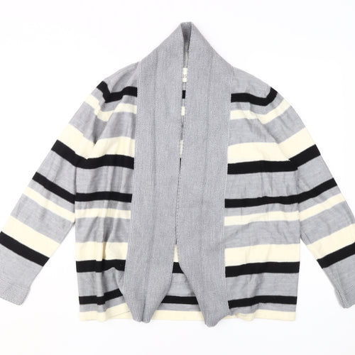 Eastex Women's Multicoloured Striped Cardigan Size 14