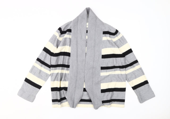 Eastex Women's Multicoloured Striped Cardigan Size 14
