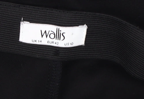 Wallis Women's Black Skinny Trousers, Size 14