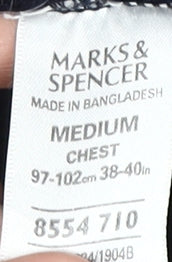 Marks and Spencer Men's Blue Fleece Jacket M