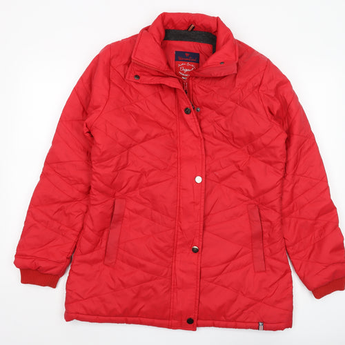 Warmline Women's Red Quilted Mid-Length Jacket XL