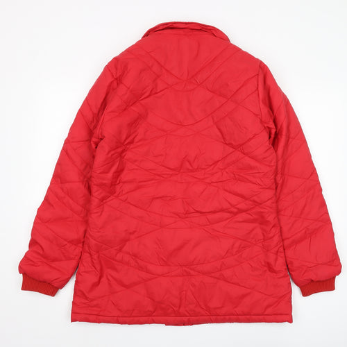 Warmline Women's Red Quilted Mid-Length Jacket XL