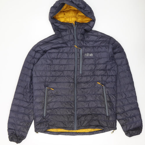 Rab Men's Grey Lightweight Puffer Jacket L