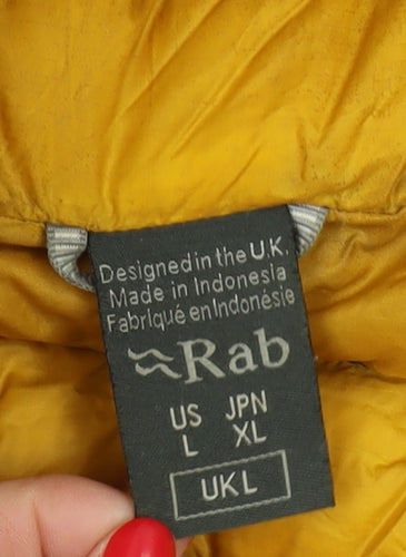 Rab Men's Grey Lightweight Puffer Jacket L