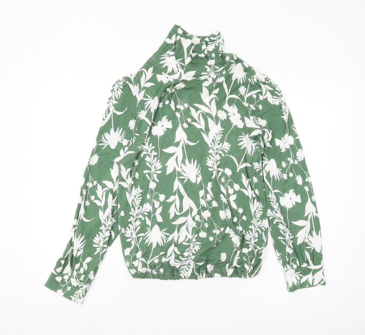 Marks and Spencer Womens Green Floral Tunic Blouse Size 16