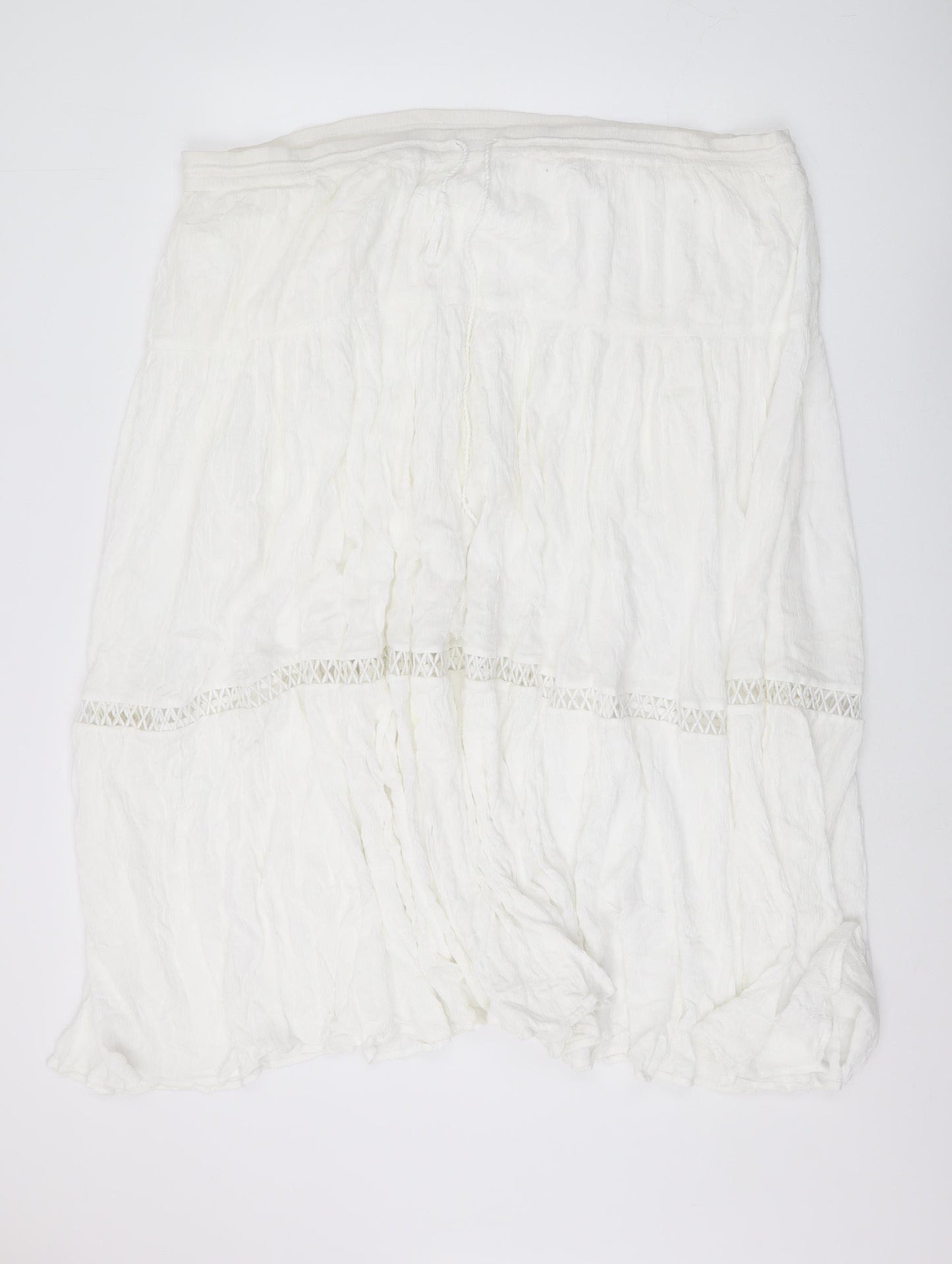 GAP Women's White Peasant Midi Skirt M