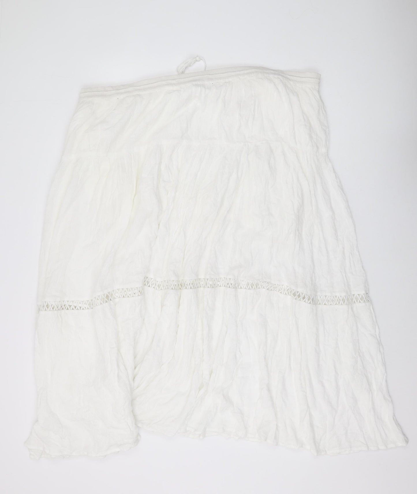 GAP Women's White Peasant Midi Skirt M