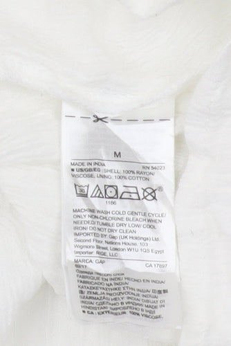 GAP Women's White Peasant Midi Skirt M