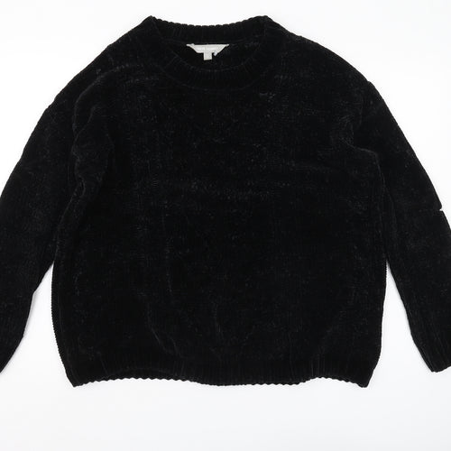 Tokyo Laundry Women's Black Pullover Jumper Crew Neck L