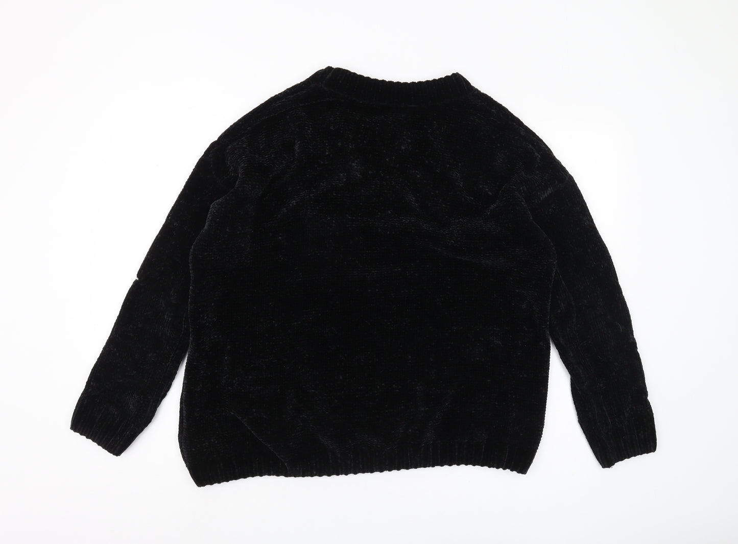 Tokyo Laundry Women's Black Pullover Jumper Crew Neck L
