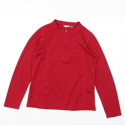 Rohan Women's Red XS Pullover, 1/4 Zip Long Sleeve Top