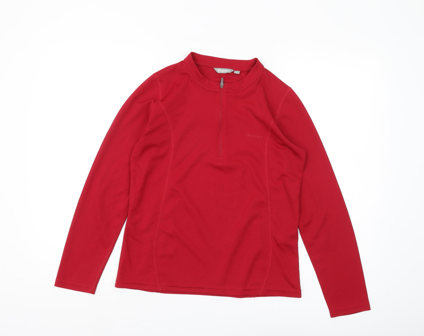 Rohan Women's Red XS Pullover, 1/4 Zip Long Sleeve Top
