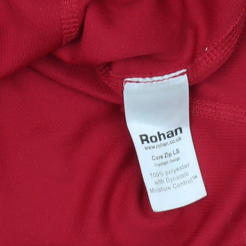 Rohan Women's Red XS Pullover, 1/4 Zip Long Sleeve Top