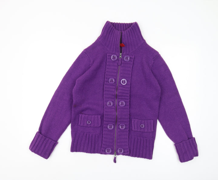 Vero Moda Women's Purple Full Zip Jumper - Size L