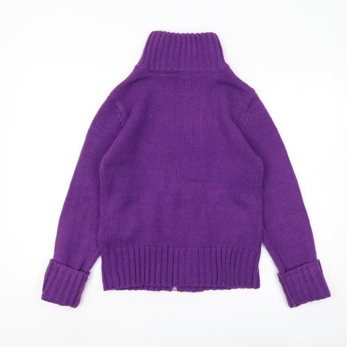 Vero Moda Women's Purple Full Zip Jumper - Size L