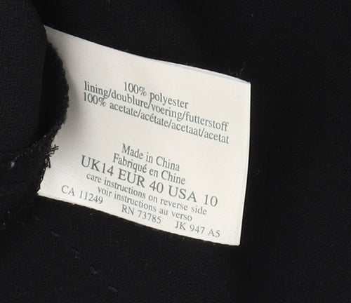 Laura Ashley Women's Black Button-Up Top Size 14