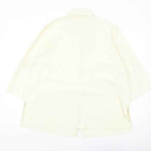 Classics Women’s Ivory Button-Up 3/4 Sleeve Shirt