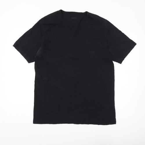 BOSS Men's Black Crew Neck T-Shirt 2XL Regular Fit