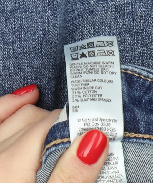 Marks and Spencer Women's Blue Straight Jeans Size 16