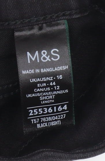 Marks & Spencer Women's Black Straight Leg Jeans