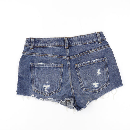 New Look Women’s Blue Denim Cut-Off Shorts Size 10
