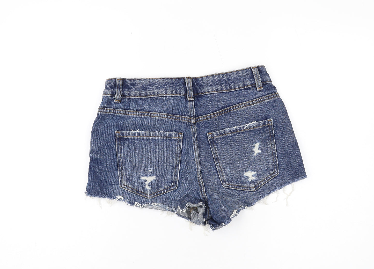 New Look Women’s Blue Denim Cut-Off Shorts Size 10