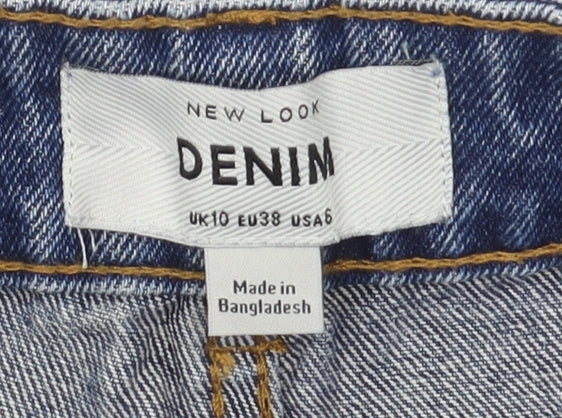 New Look Women’s Blue Denim Cut-Off Shorts Size 10