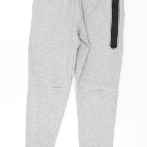 Nike Boys Grey Joggers M Cotton Blend Elastic Waist