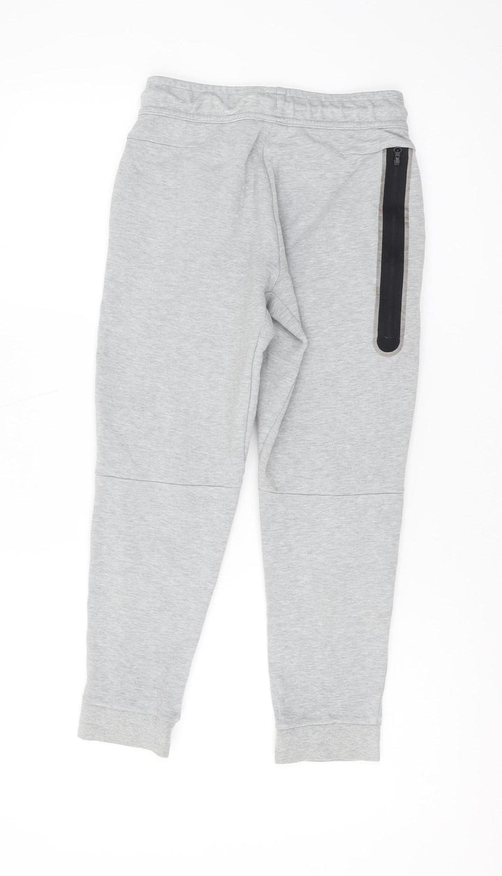Nike Boys Grey Joggers M Cotton Blend Elastic Waist