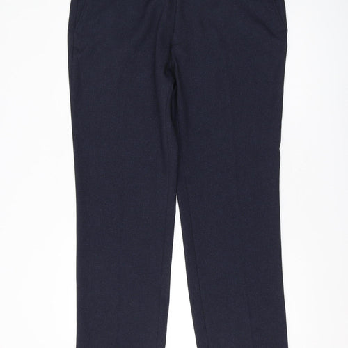 Next Men's Blue Regular Fit Trousers Size 38