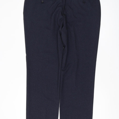 Next Men's Blue Regular Fit Trousers Size 38