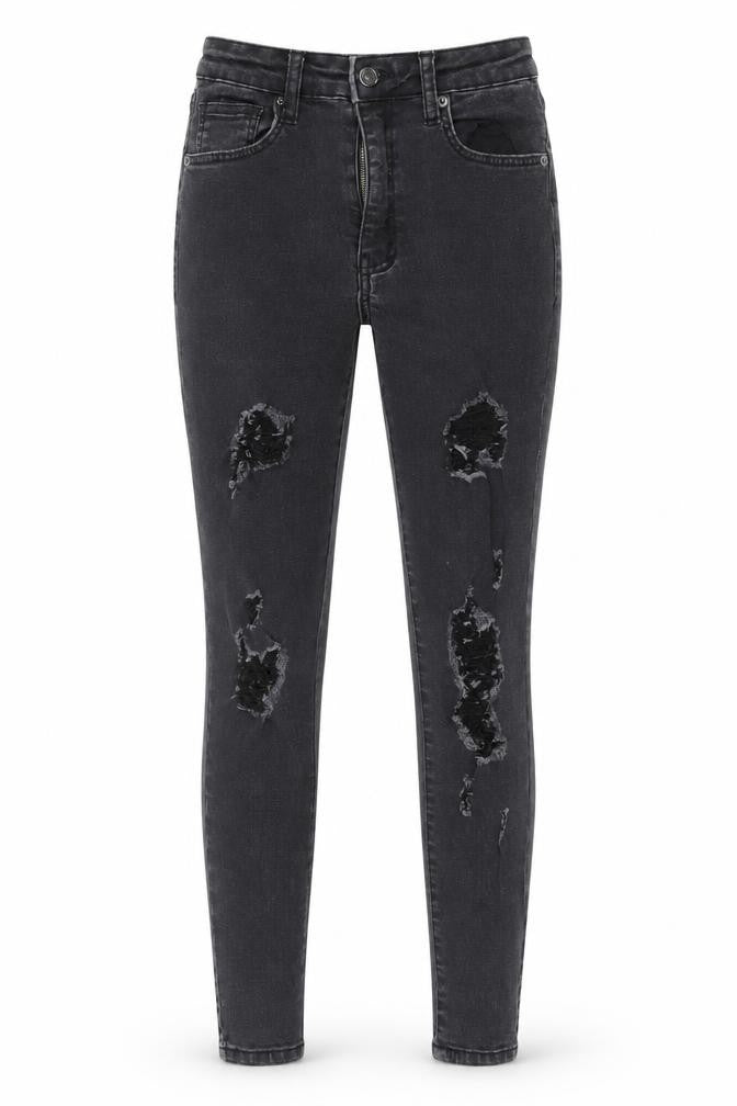 PrettyLittleThing Black Skinny Jeans Women Size 6