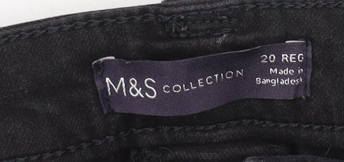 Marks and Spencer Women's Black Cargo Jeans Size 20