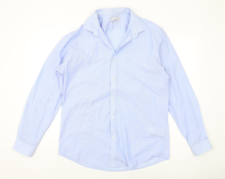 Debenhams Men's Blue Slim Fit Long Sleeve Shirt