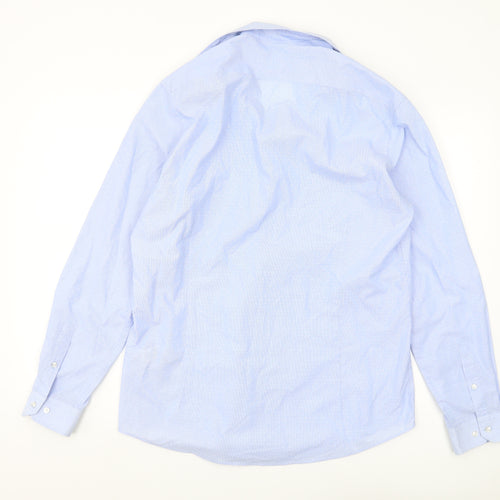 Debenhams Men's Blue Slim Fit Long Sleeve Shirt