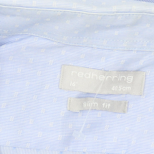 Debenhams Men's Blue Slim Fit Long Sleeve Shirt