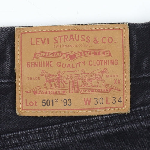 Levi's Men's Black Straight Jeans Size 30