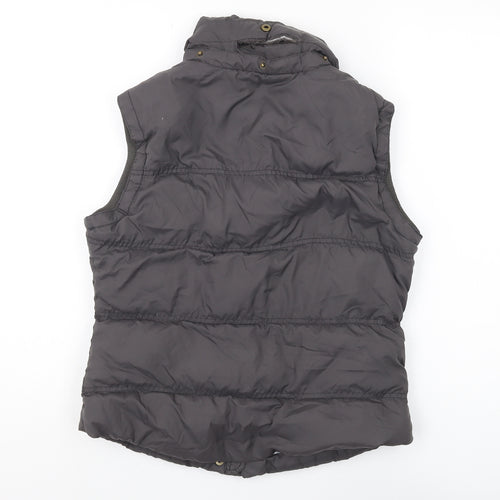 Jack Wills Women's Grey Puffer Waistcoat Size 10