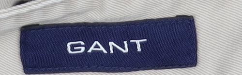 GANT Men's Beige Chino Trousers, Size 42, Regular Fit