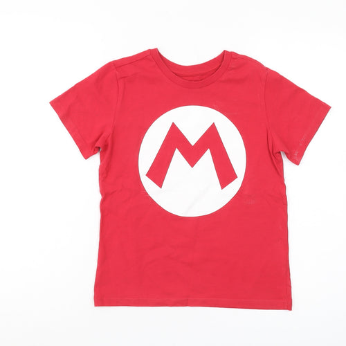 Nintendo Boys Red Super Mario T-Shirt Size 9-10 Years