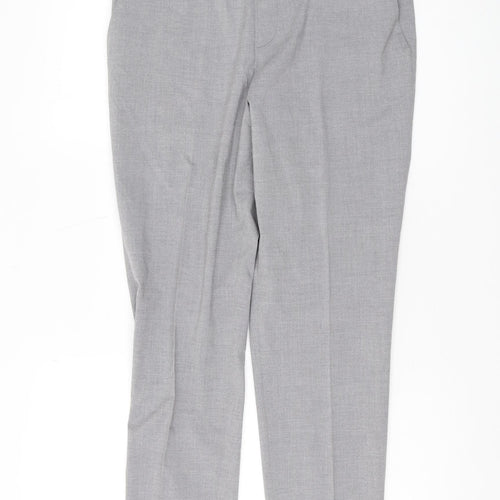 Uniqlo Women's Grey Trousers - Size L, Regular Fit
